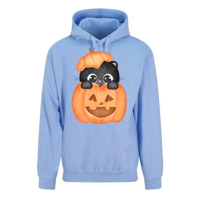 Pumpkin Kitty Cute Halloween Unisex Surf Hoodie