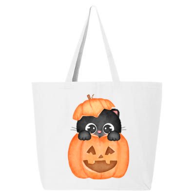 Pumpkin Kitty Cute Halloween 25L Jumbo Tote