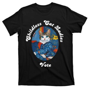 President Kamala Childless Cat Ladies Vote Kamala Harris T-Shirt