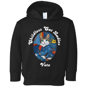 President Kamala Childless Cat Ladies Vote Kamala Harris Toddler Hoodie