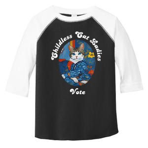 President Kamala Childless Cat Ladies Vote Kamala Harris Toddler Fine Jersey T-Shirt