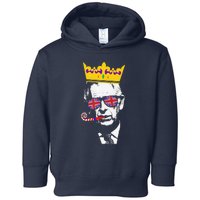 Party King Coronation King Charles Union Jack & Crown Toddler Hoodie