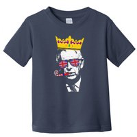 Party King Coronation King Charles Union Jack & Crown Toddler T-Shirt