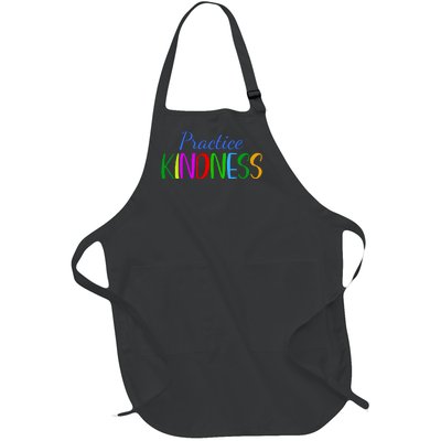 Practice Kindness Colorful Full-Length Apron With Pockets