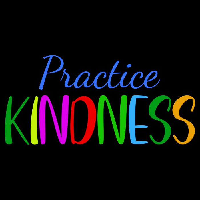 Practice Kindness Colorful Bucket Hat