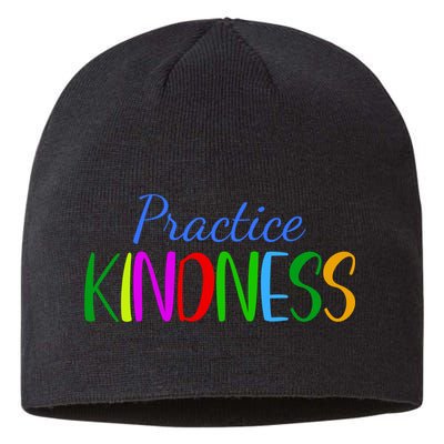 Practice Kindness Colorful Sustainable Beanie