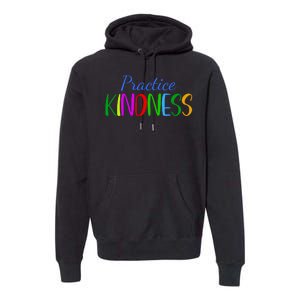 Practice Kindness Colorful Premium Hoodie