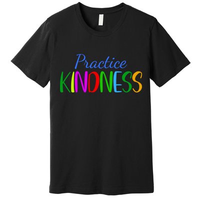Practice Kindness Colorful Premium T-Shirt