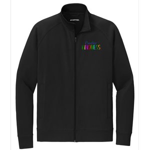 Practice Kindness Colorful Stretch Full-Zip Cadet Jacket