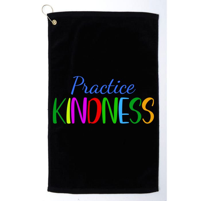 Practice Kindness Colorful Golf Towel