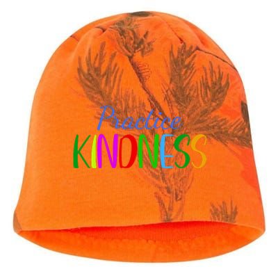 Practice Kindness Colorful Kati - Camo Knit Beanie