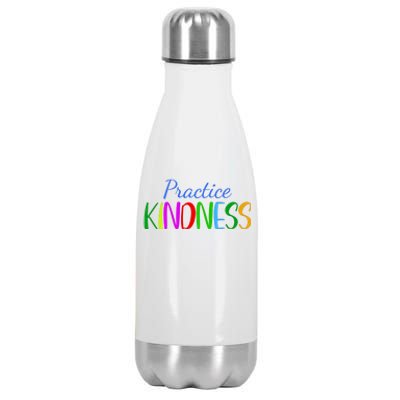 Practice Kindness Colorful Stainless Steel Insulated Water Bottle