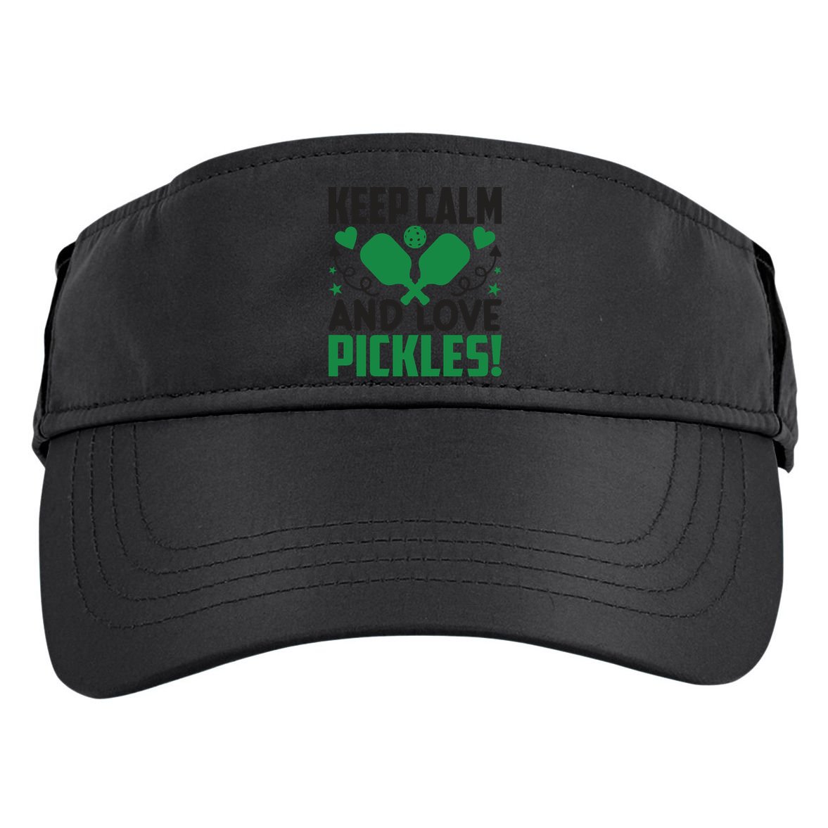 Pickleball Keep Calm And Love Pickles Sport Player Gift Adult Drive Performance Visor