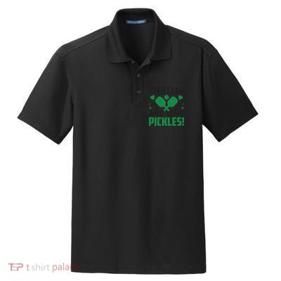 Pickleball Keep Calm And Love Pickles Sport Player Gift Dry Zone Grid Polo