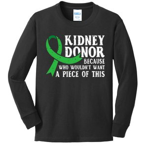 Proud Kidney Donor Organ Transplant Kids Long Sleeve Shirt