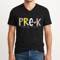 Pre K Dream Team First Day Of School V-Neck T-Shirt