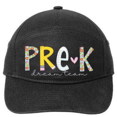Pre K Dream Team First Day Of School 7-Panel Snapback Hat