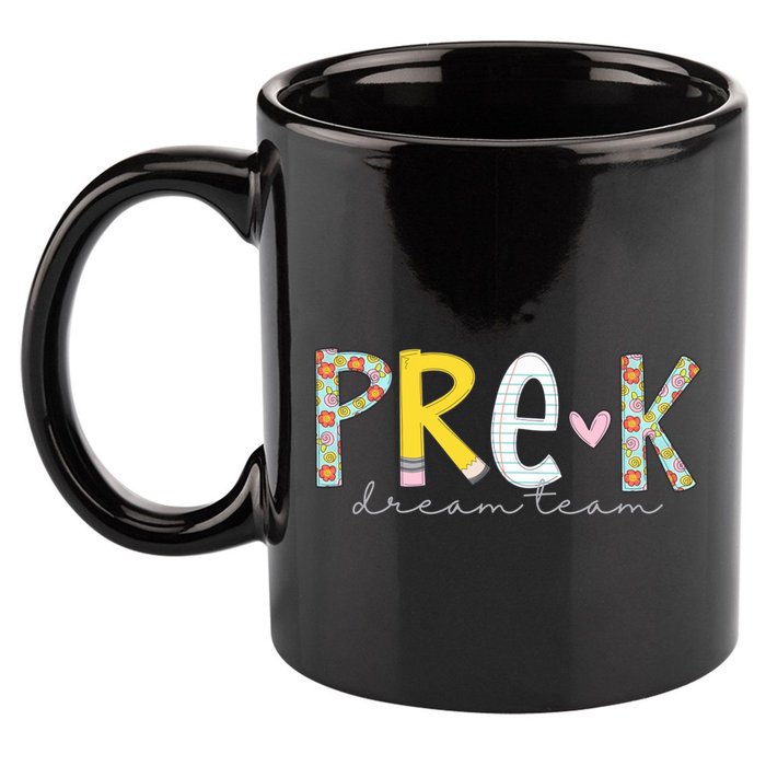 Pre K Dream Team First Day Of School 11oz C Handle Ceramic Mug