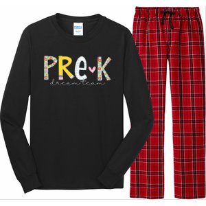 Pre K Dream Team First Day Of School Long Sleeve Pajama Set