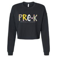 Pre K Dream Team First Day Of School Cropped Pullover Crew