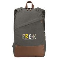 Pre K Dream Team First Day Of School Cotton Canvas Backpack
