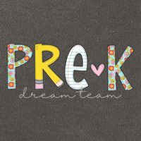 Pre K Dream Team First Day Of School Cotton Canvas Backpack