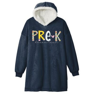 Pre K Dream Team First Day Of School Hooded Wearable Blanket