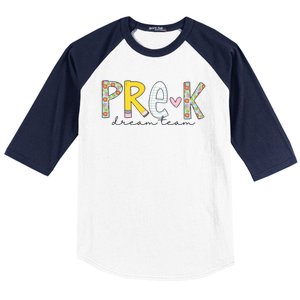 Pre K Dream Team First Day Of School Baseball Sleeve Shirt