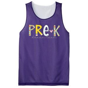 Pre K Dream Team First Day Of School Mesh Reversible Basketball Jersey Tank