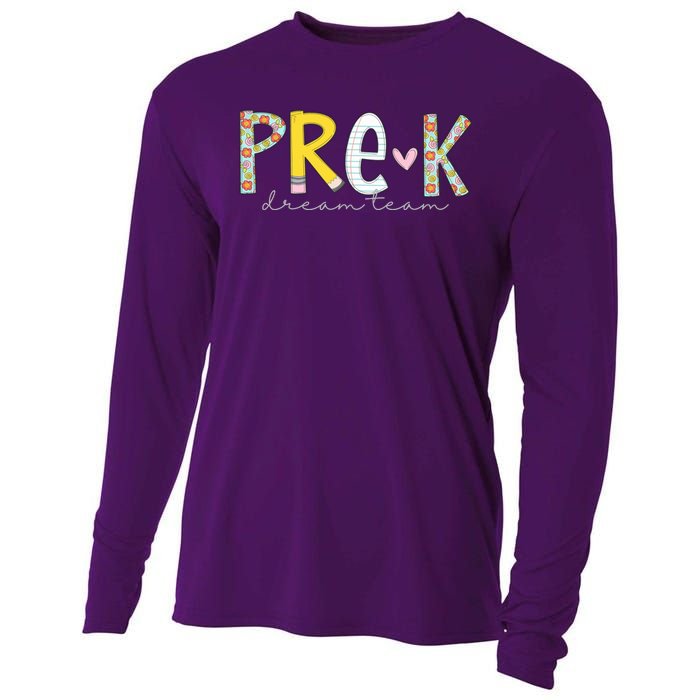 Pre K Dream Team First Day Of School Cooling Performance Long Sleeve Crew