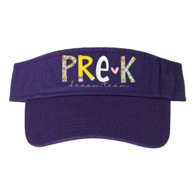 Pre K Dream Team First Day Of School Valucap Bio-Washed Visor