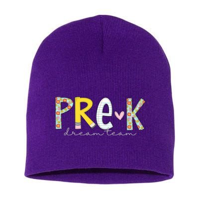 Pre K Dream Team First Day Of School Short Acrylic Beanie