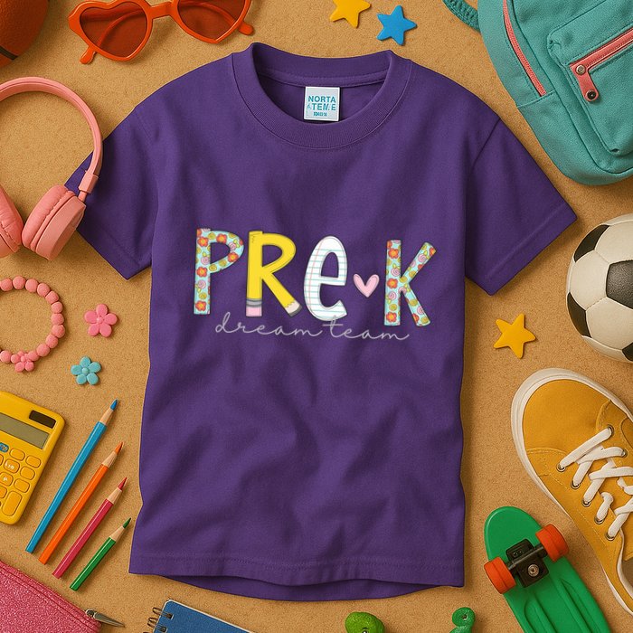 Pre K Dream Team First Day Of School Kids T-Shirt