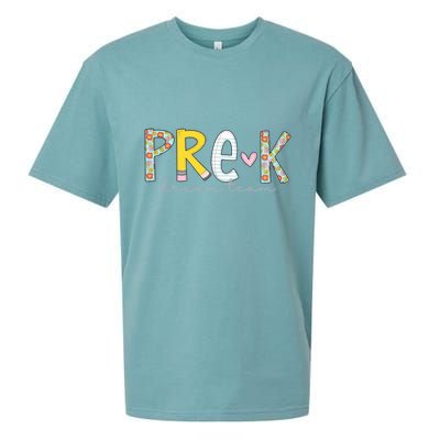 Pre K Dream Team First Day Of School Sueded Cloud Jersey T-Shirt