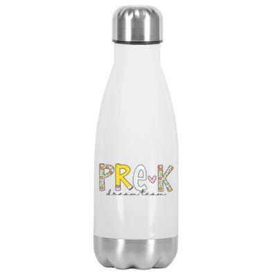 Pre K Dream Team First Day Of School Stainless Steel Insulated Water Bottle