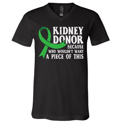 Proud Kidney Donor Organ Transplant V-Neck T-Shirt