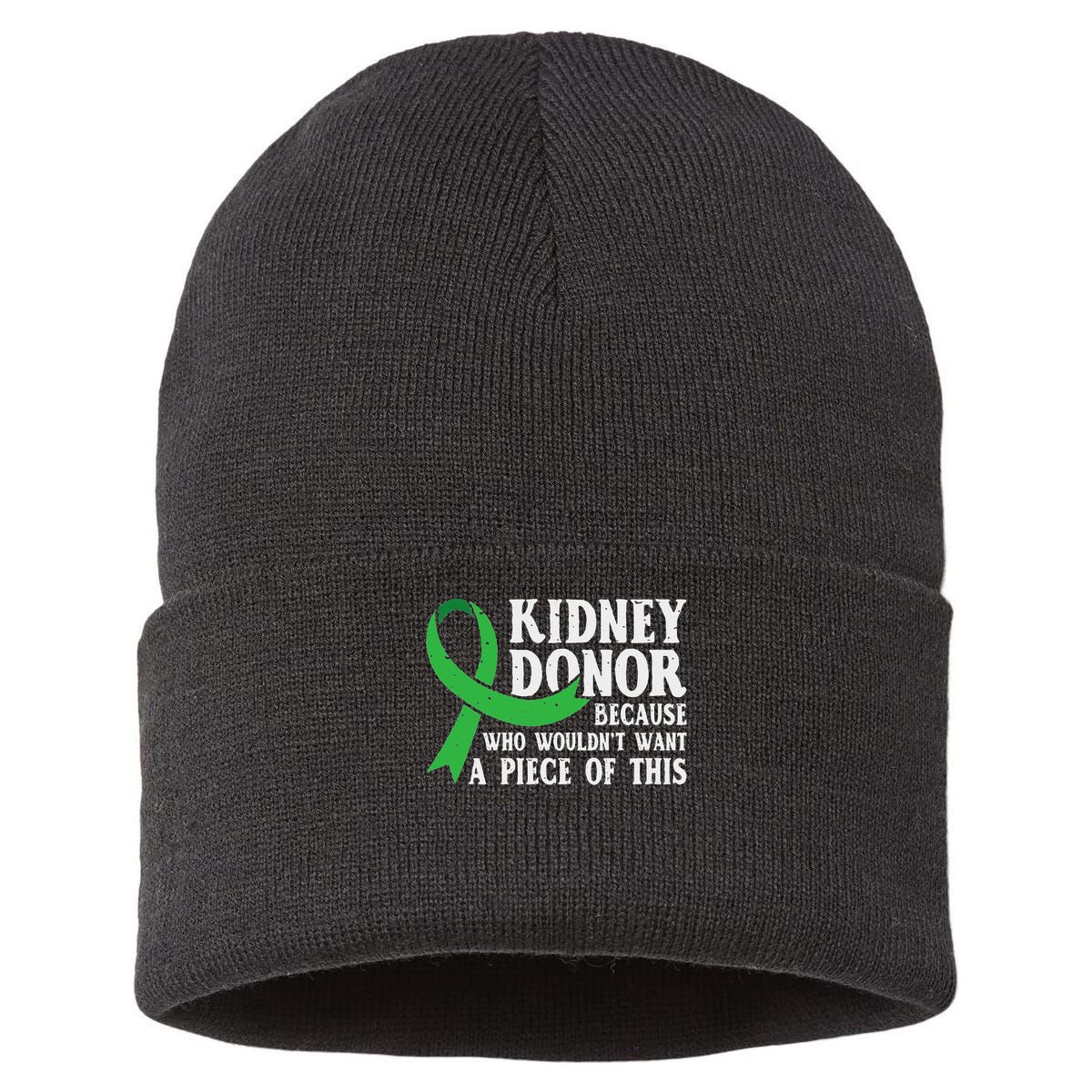 Proud Kidney Donor Organ Transplant Sustainable Knit Beanie
