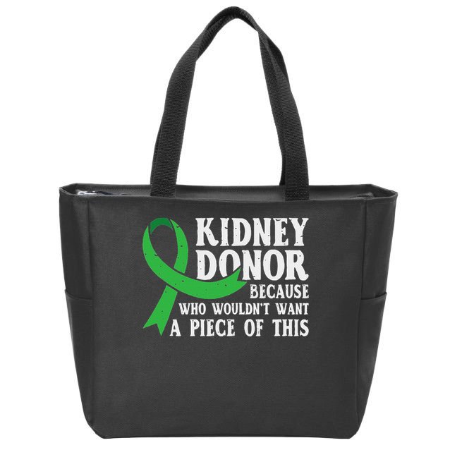 Proud Kidney Donor Organ Transplant Zip Tote Bag