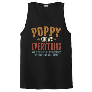 Poppy Knows Everything Humorous FatherS Day Poppy PosiCharge Competitor Tank