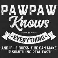 Pawpaw Knows Everything 60th Gift Funny Fathers Day Adult Drive Performance Visor