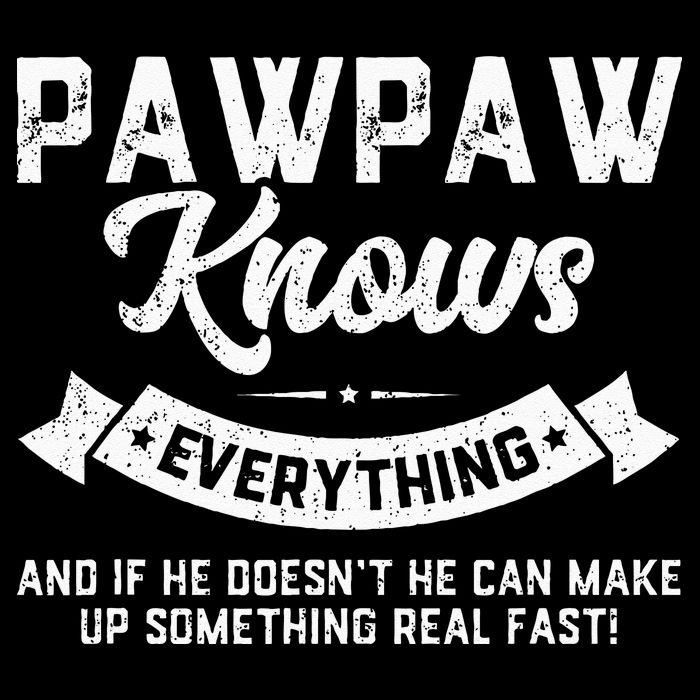 Pawpaw Knows Everything 60th Gift Funny Fathers Day Youth Performance Sprint T-Shirt