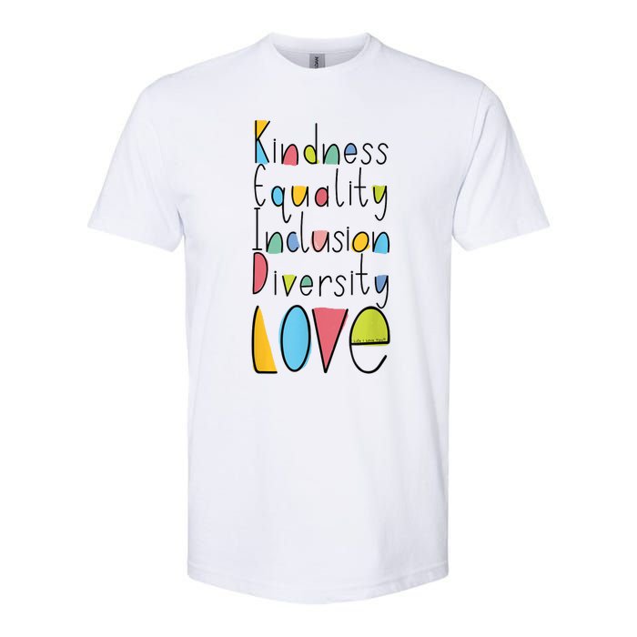 Pretty Kindness Equality Inclusion Diversity LOVE Softstyle CVC T-Shirt