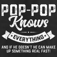 PopPop Knows Everything 60th Gift Funny Fathers Day Cool Comfort Performance Bucket Hat