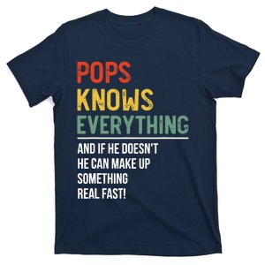 Pops Knows Everything Father's Day Pops T-Shirt