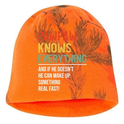 Pawpaw Knows Everything Father's Day Pawpaw Kati - Camo Knit Beanie