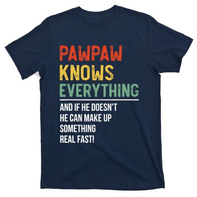 Pawpaw Knows Everything Father's Day Pawpaw T-Shirt