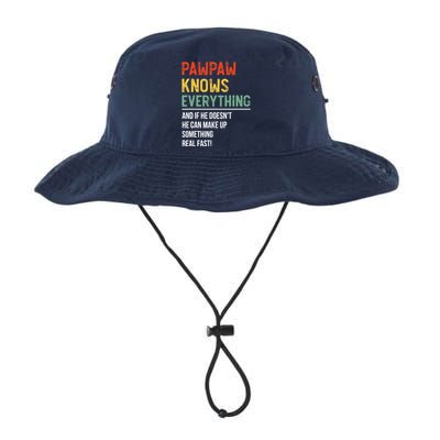 Pawpaw Knows Everything Father's Day Pawpaw Legacy Cool Fit Booney Bucket Hat