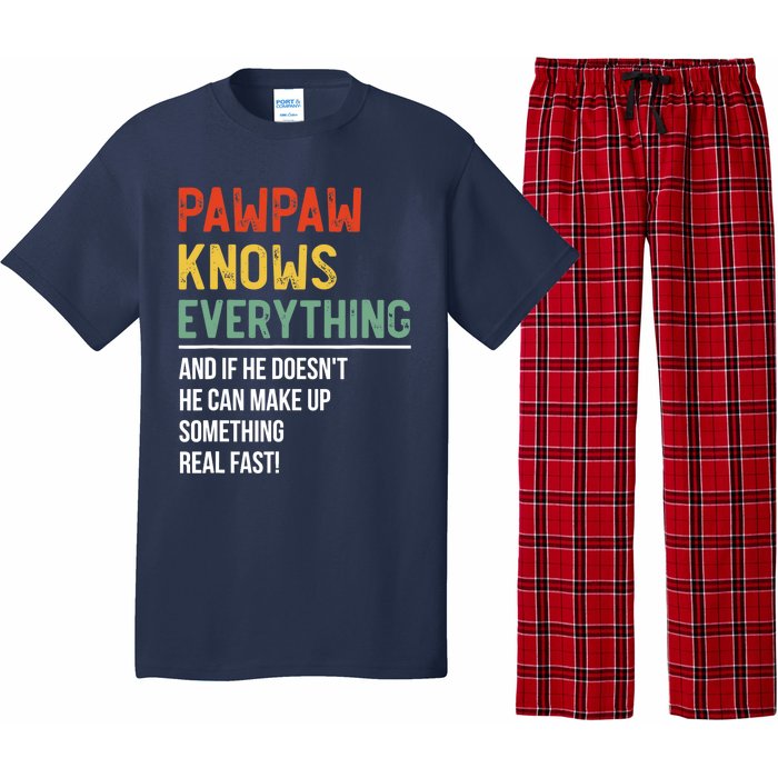 Pawpaw Knows Everything Father's Day Pawpaw Pajama Set