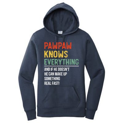 Pawpaw Knows Everything Father's Day Pawpaw Women's Pullover Hoodie