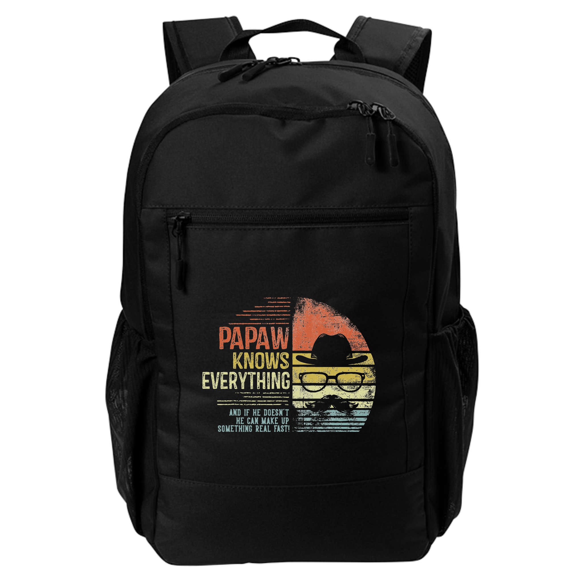 Papaw Knows Everything Funny Papaw Gag Gifts Birthday Backpack